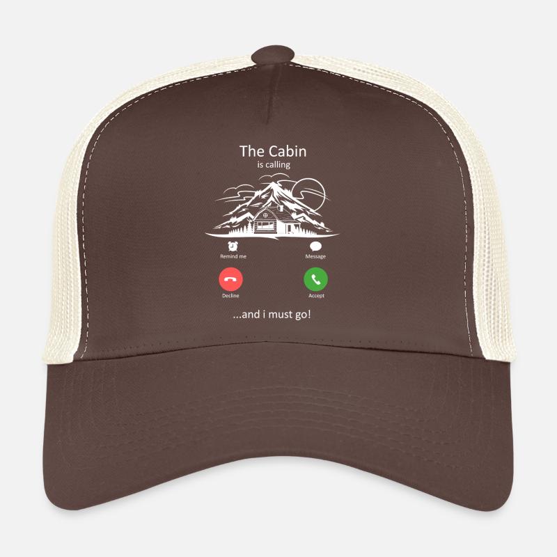 Die Hütte ruft Berge Design Trucker Cap