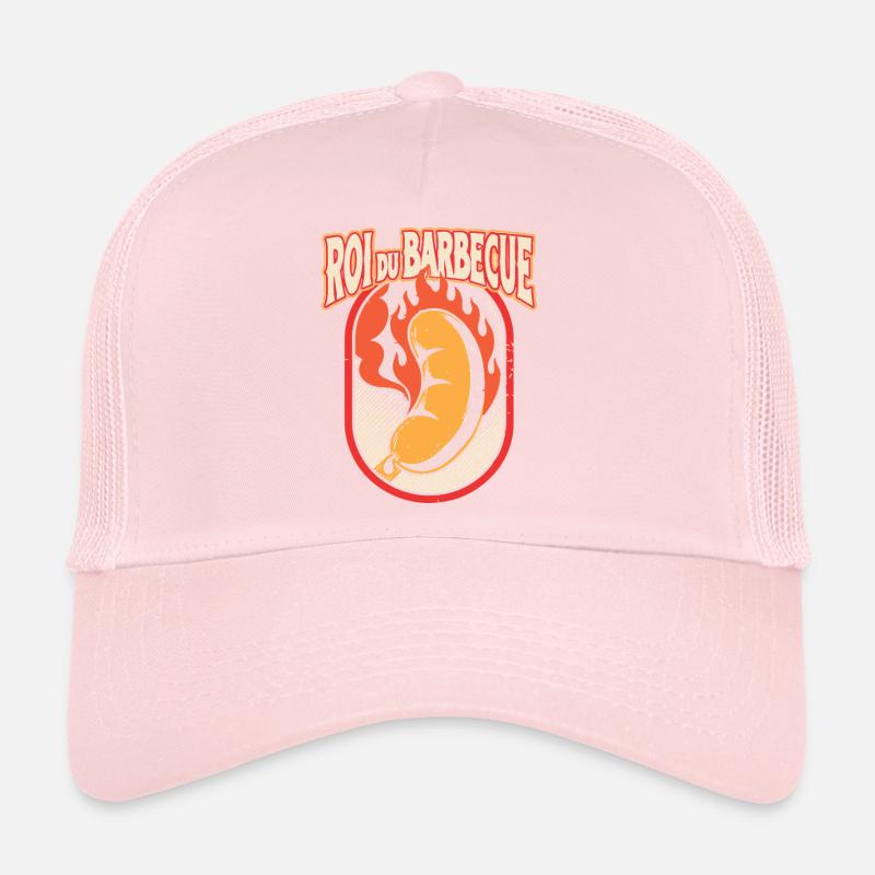 Roi du Barbecue Feu Casquette trucker 