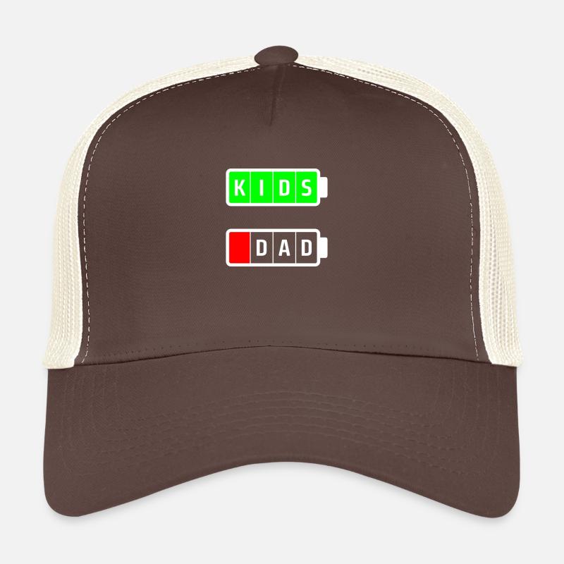 dad kids white Trucker Cap