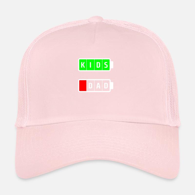 dad kids white Trucker Cap