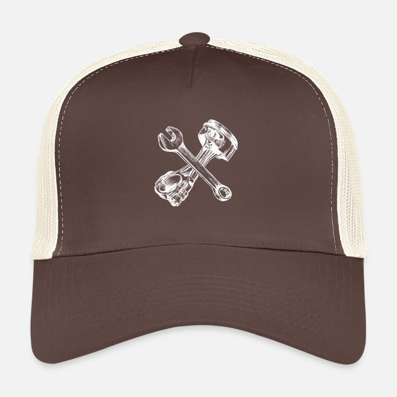 crosse de la crosse - Casquette trucker  - marron/beige