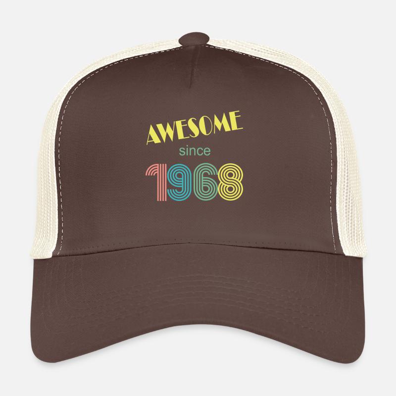 awesome since 1968 retro vintage Trucker Cap