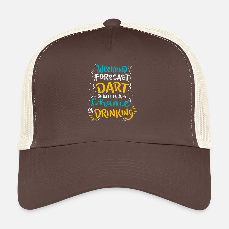 Weekend Forecast - Darts with a Chance of Drinking Trucker Cap