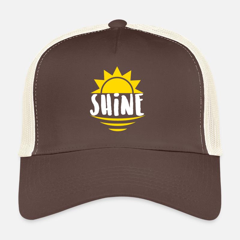 Shine - Leuchten, Strahlen - Trucker Cap - Braun/Beige