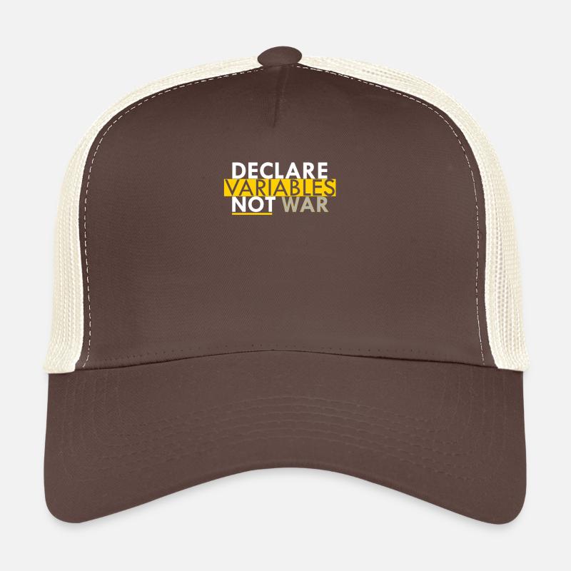 Déclarez les variables non le cadeau de programmeur de guerre Casquette trucker 