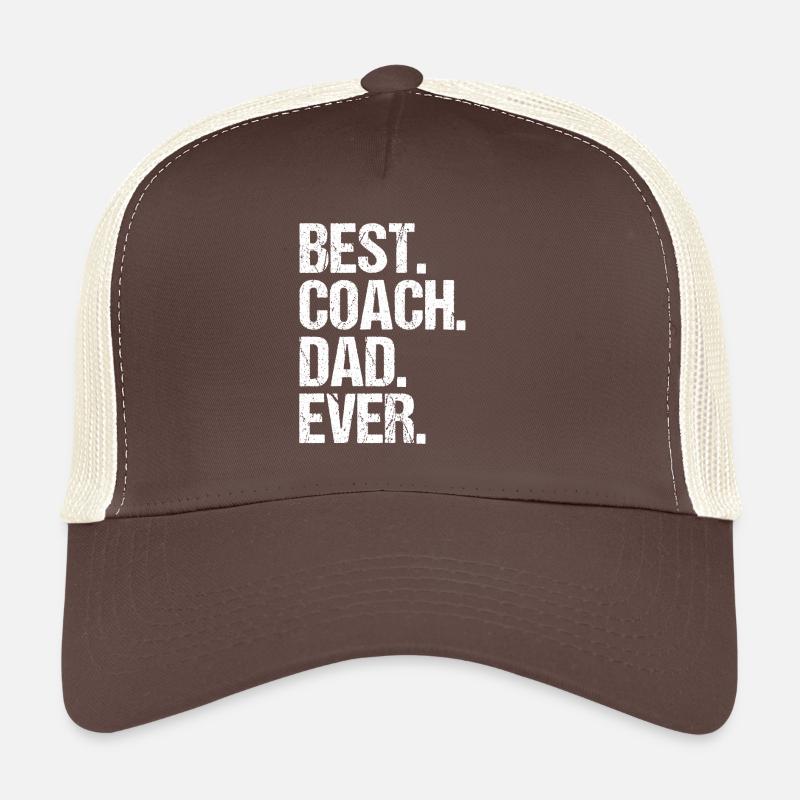 Best Coach Dad Ever Trucker Cap