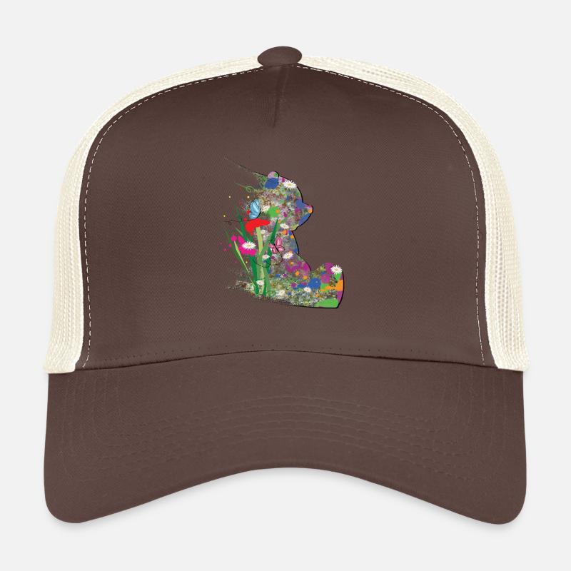 Ours, Été, Abstrait, Papillon Casquette trucker 