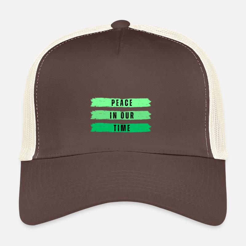 Peace in our time - Trucker Cap - brown/beige