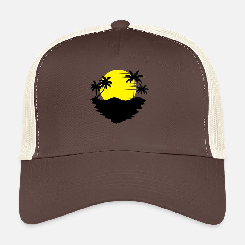 palm_sun Trucker Cap