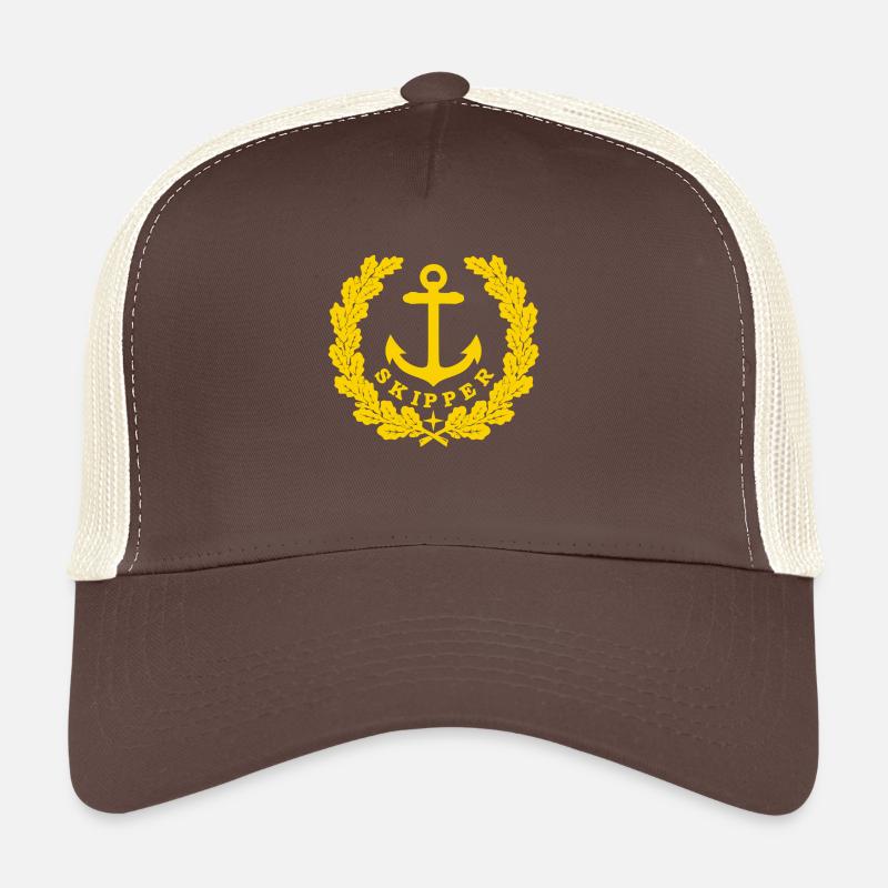 Skipper Anker Logo gold Trucker Cap