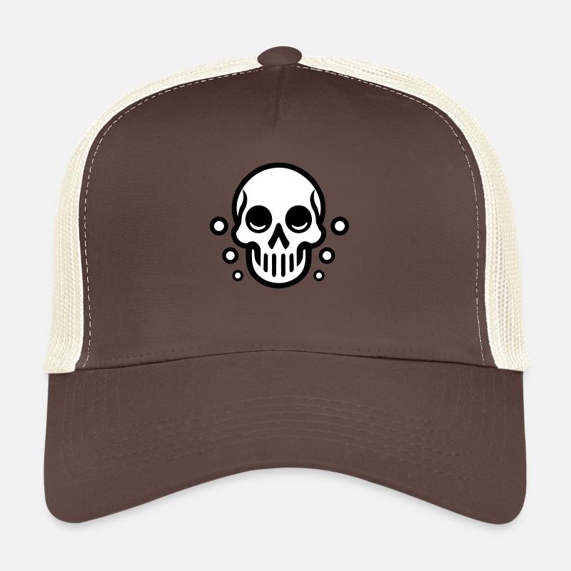 Crâne à bulles - Conception de bande dessinée Casquette trucker 