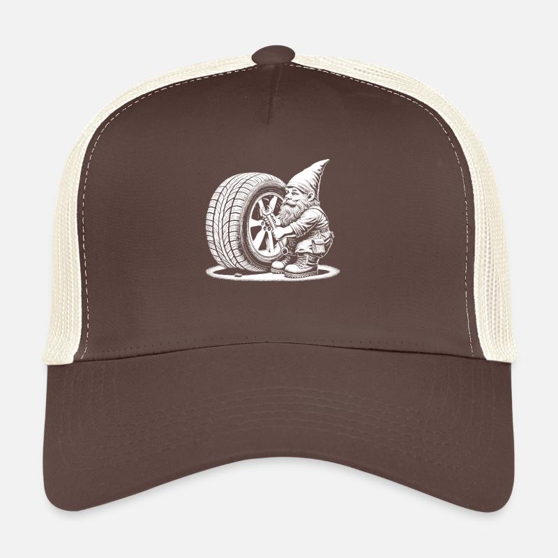 Tire workshop - Trucker Cap - brown/beige