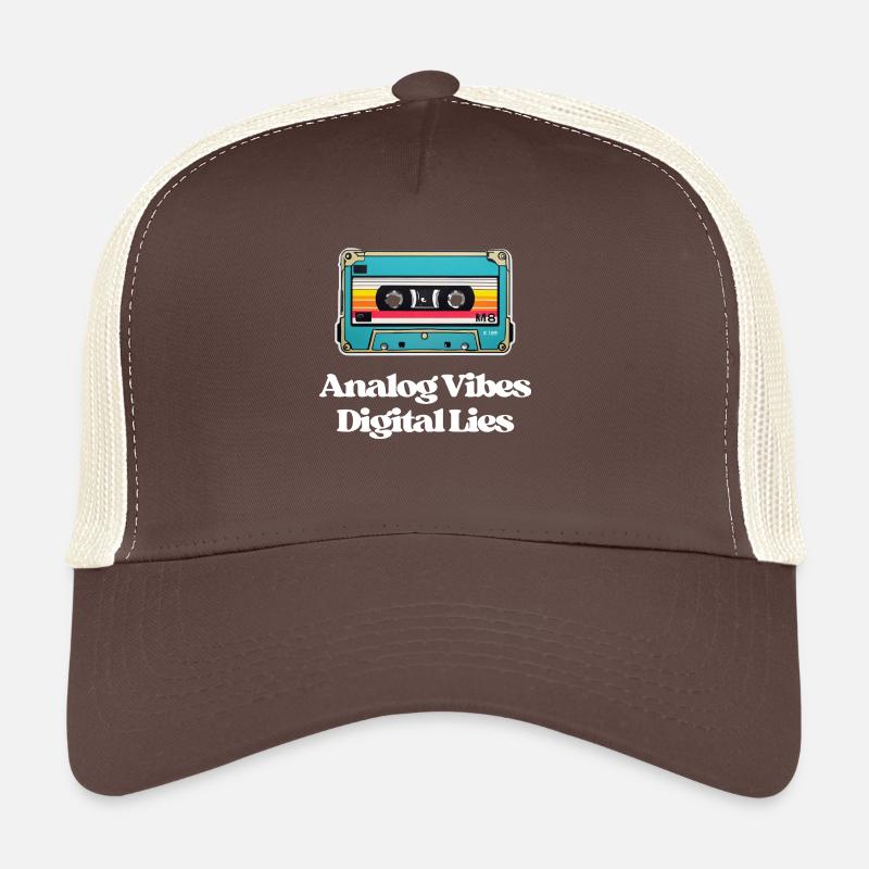 Analog Vibes, Digital Lies Trucker Cap