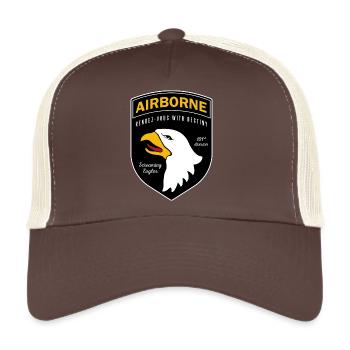 101st Airborne  - Casquette trucker  - marron/beige - Devant