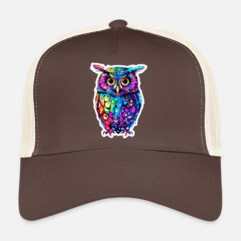 Cute Owl Kawaii Mascot Trucker Cap