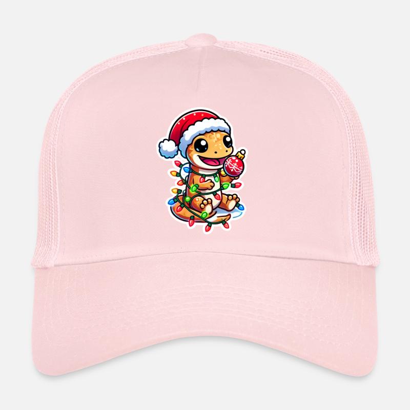 Christmas Gecko Gleg Trucker Cap