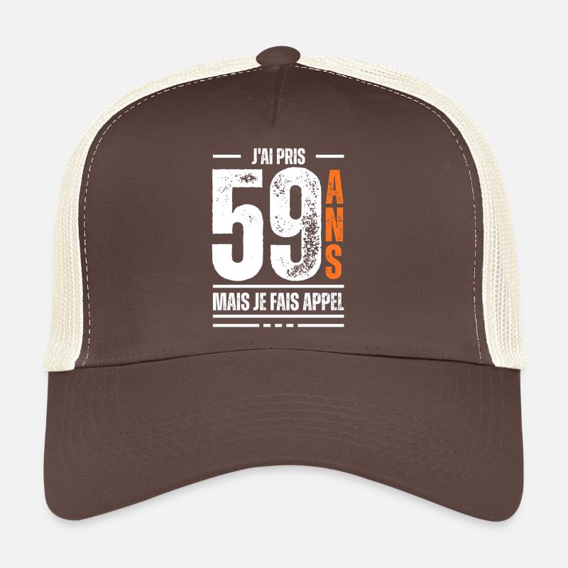 59 ans / t-shirt 59 ans / idée cadeau 59 ans Casquette trucker 