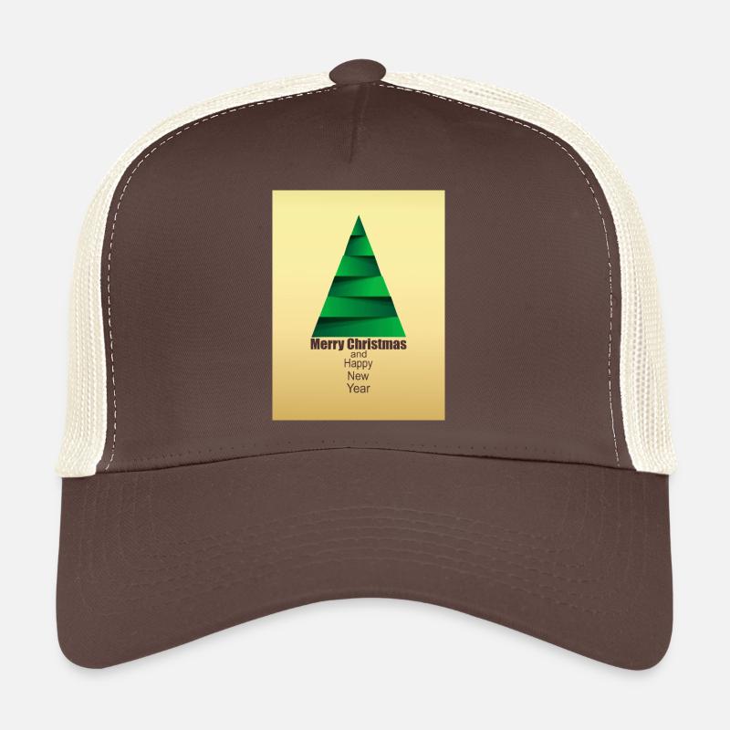 Modern Abstract Christmas Tree Modern Abstract Trucker Cap