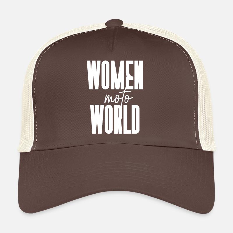 WMW Logo weiß - Trucker Cap - Braun/Beige