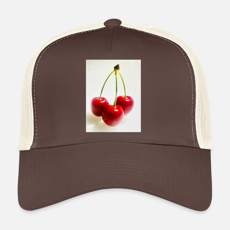 Kirsche - Trucker Cap - Braun/Beige
