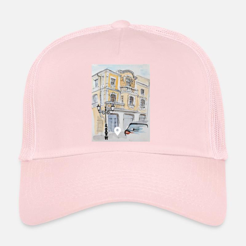 Maison de maître dessin d'architecture Casquette trucker 