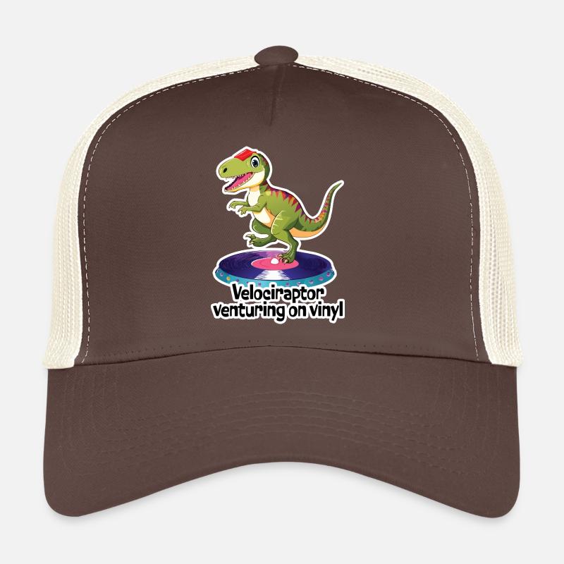 VELOCERAPTOR Venturing on Vinyl Trucker Cap