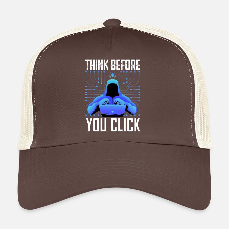 Hacker Hacking Programmer Linux Cybersecurity Data Trucker Cap