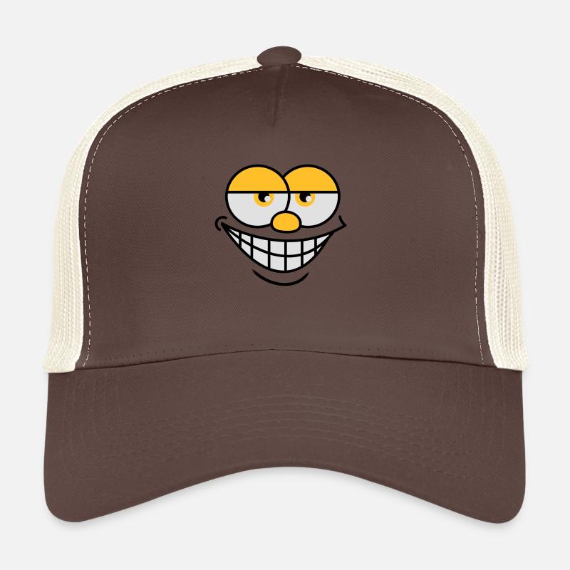 Sourire Comic Face Cool Expression faciale Casquette trucker 