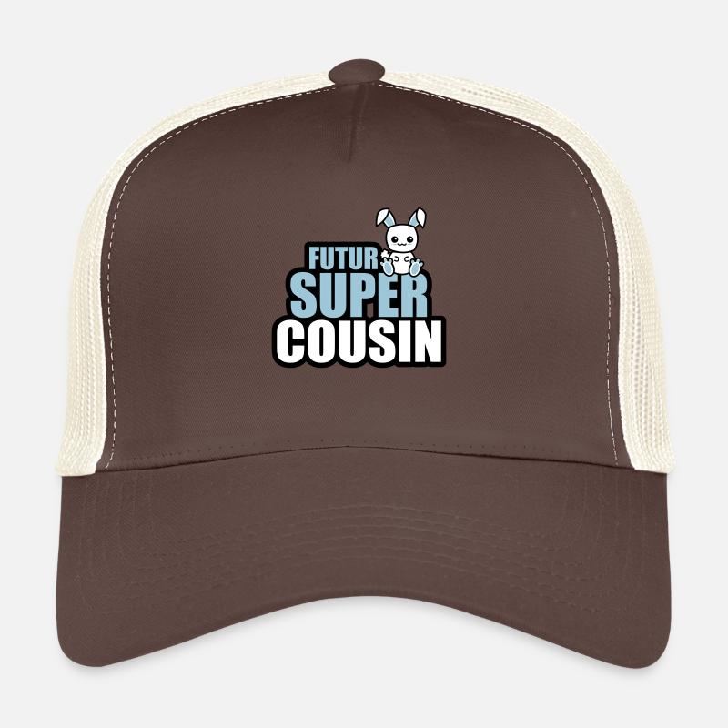 futur super cousin - Casquette trucker  - marron/beige