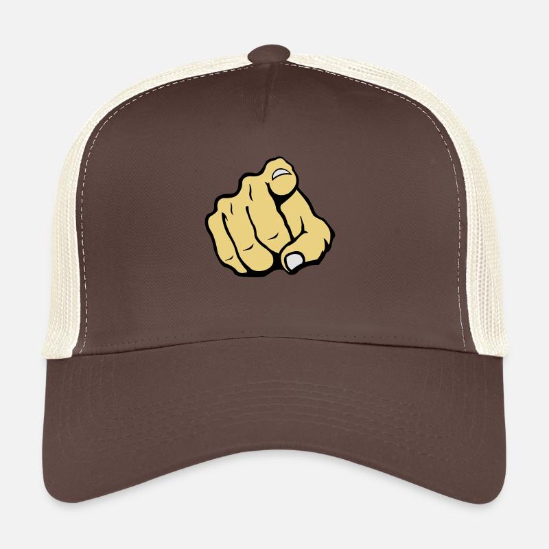 hand_you_2 Trucker Cap