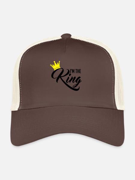 I'm the King - Trucker Cap - brown/beige - Front