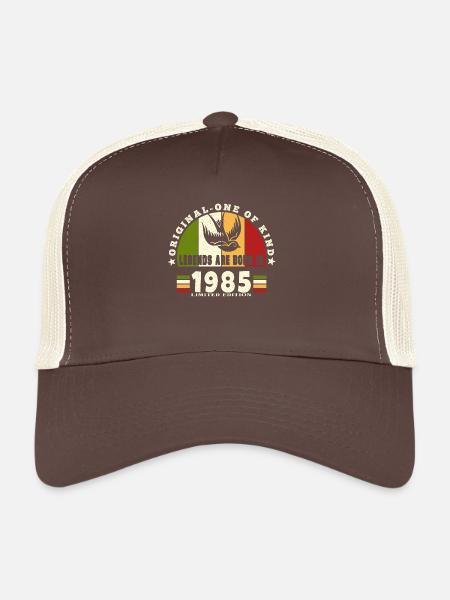 1985 Vintage Anniversaire Légende Cadeau - Casquette trucker  - marron/beige - Devant