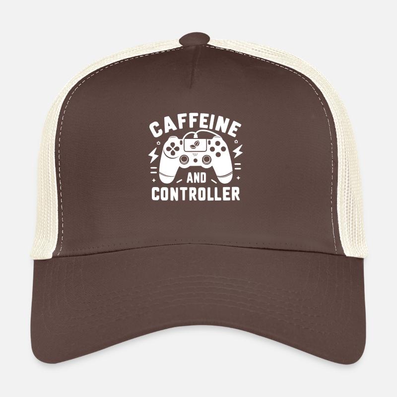 Caffeine and Controller Trucker Cap