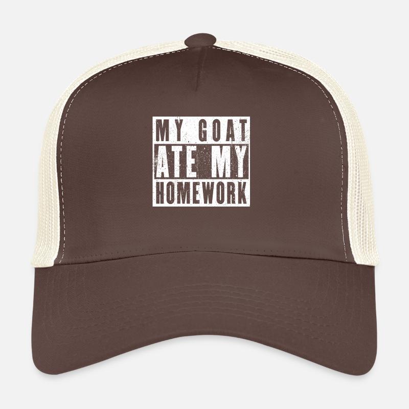 Ma chèvre a mangé mes devoirs Casquette trucker 