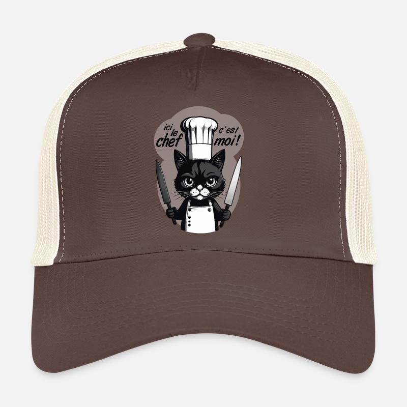 I'm the chef here! Cat Humor Chef Kitchen Trucker Cap