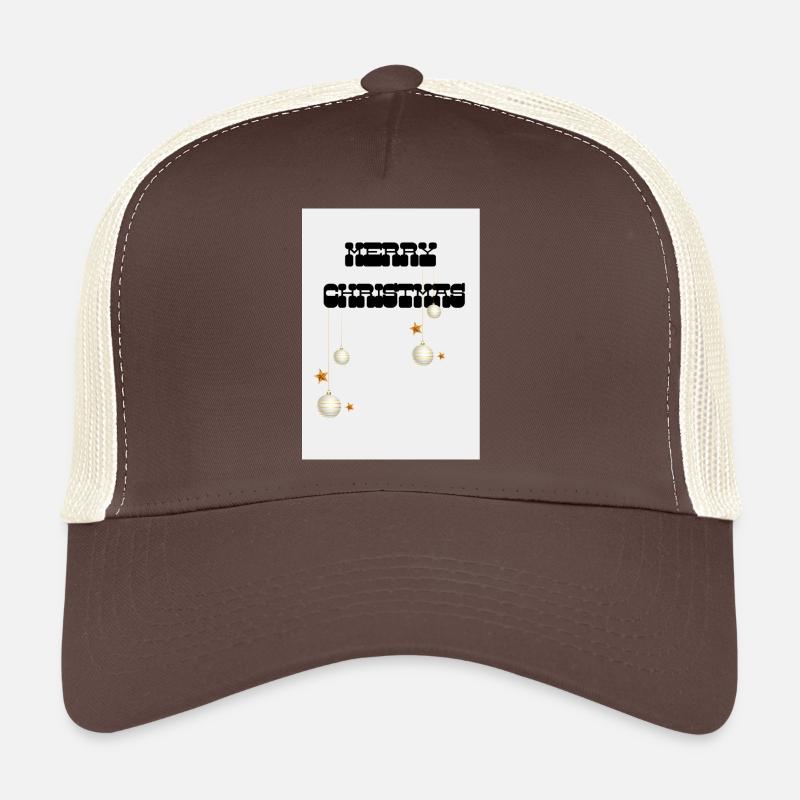 Merry Christmas - Trucker Cap - Braun/Beige