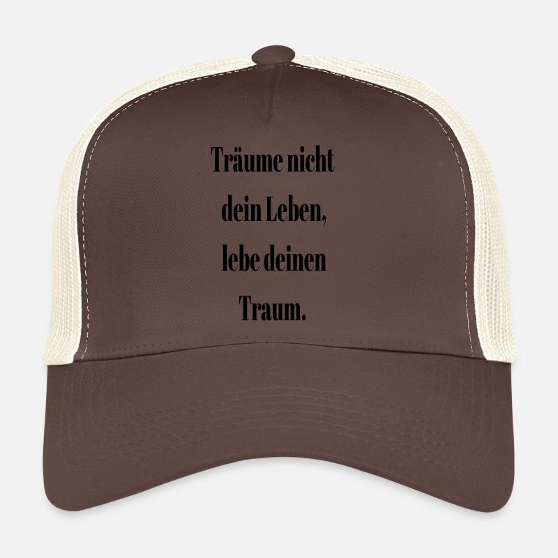 Ne rêvez pas - Casquette trucker  - marron/beige