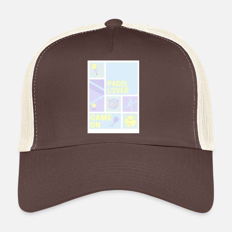 Padel lover - Trucker Cap - brown/beige