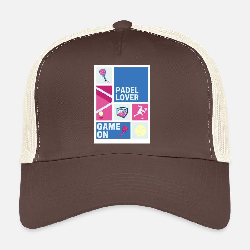Padel lover - Trucker Cap - brown/beige