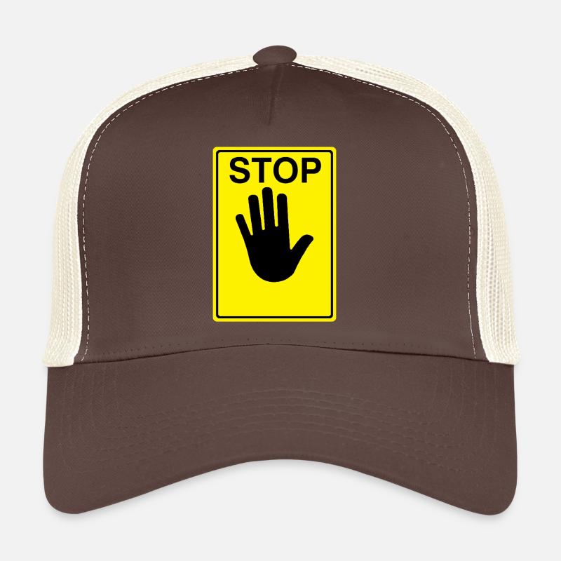 Logo du panneau d’arrêt Casquette trucker 