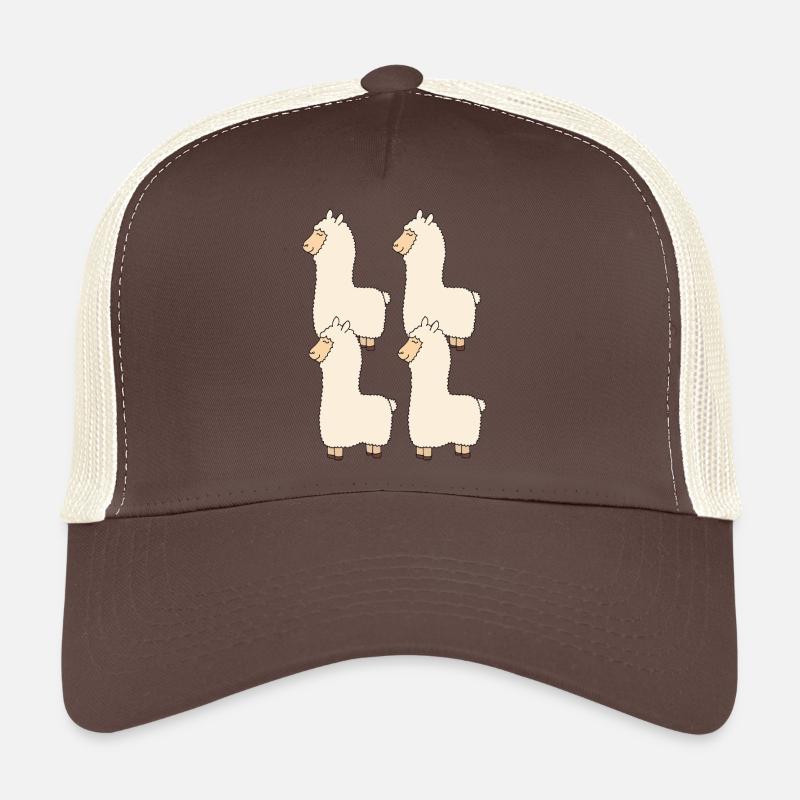 Lama Lot de quatre Casquette trucker 