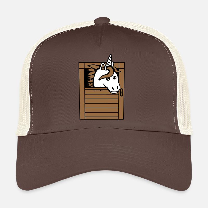 Licorne Cheval Cheval Écurie Poney Cheval Peeps Mignon Casquette trucker 