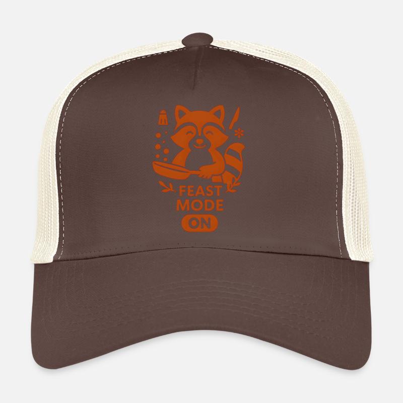 Witziger Waschbär Kochmütze Design Trucker Cap