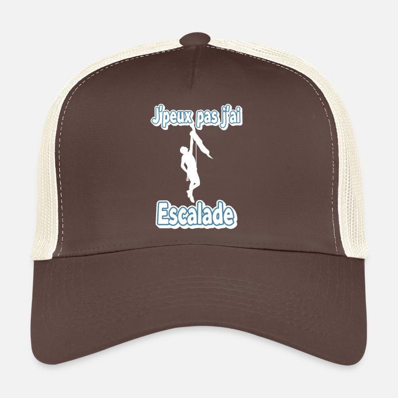 Humor climbing motivational design Trucker Cap