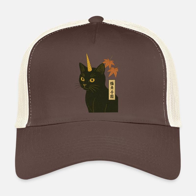 Estampe de chat-licorne Casquette trucker 