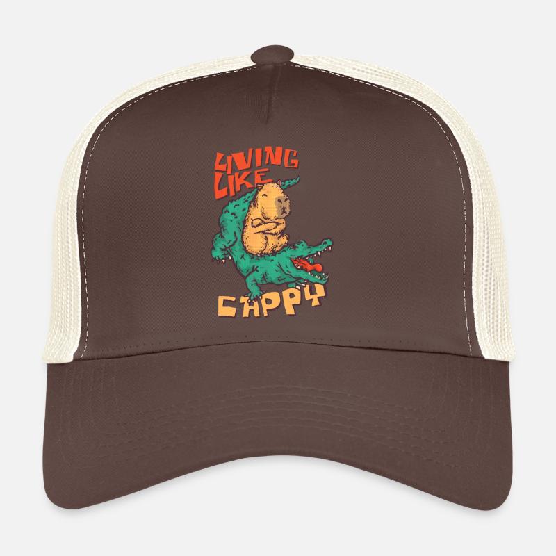 Vivre comme un Cappy - Cappybara Ride Crocodille Casquette trucker 