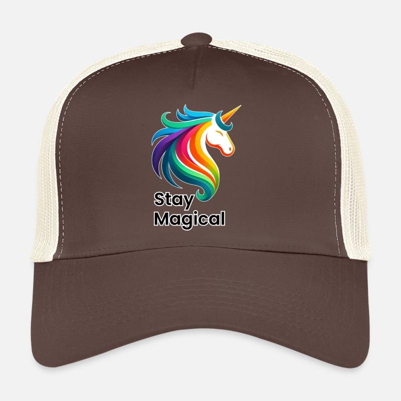 Unicorn Rainbow – Stay Magical Design Trucker Cap