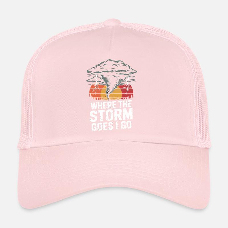 Sunset Storm Path Trucker Cap