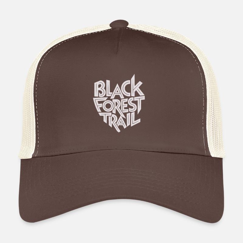 Black Forest Trail Typography Logo Trucker Cap