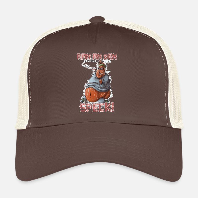 Ran an den Speck - Trucker Cap - Braun/Beige